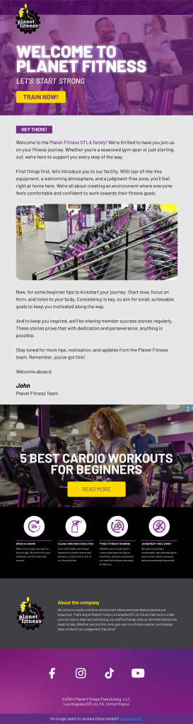 Planet Fitness - Welcome